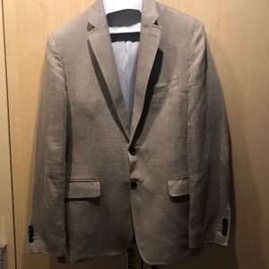 Men's tan linen jacket